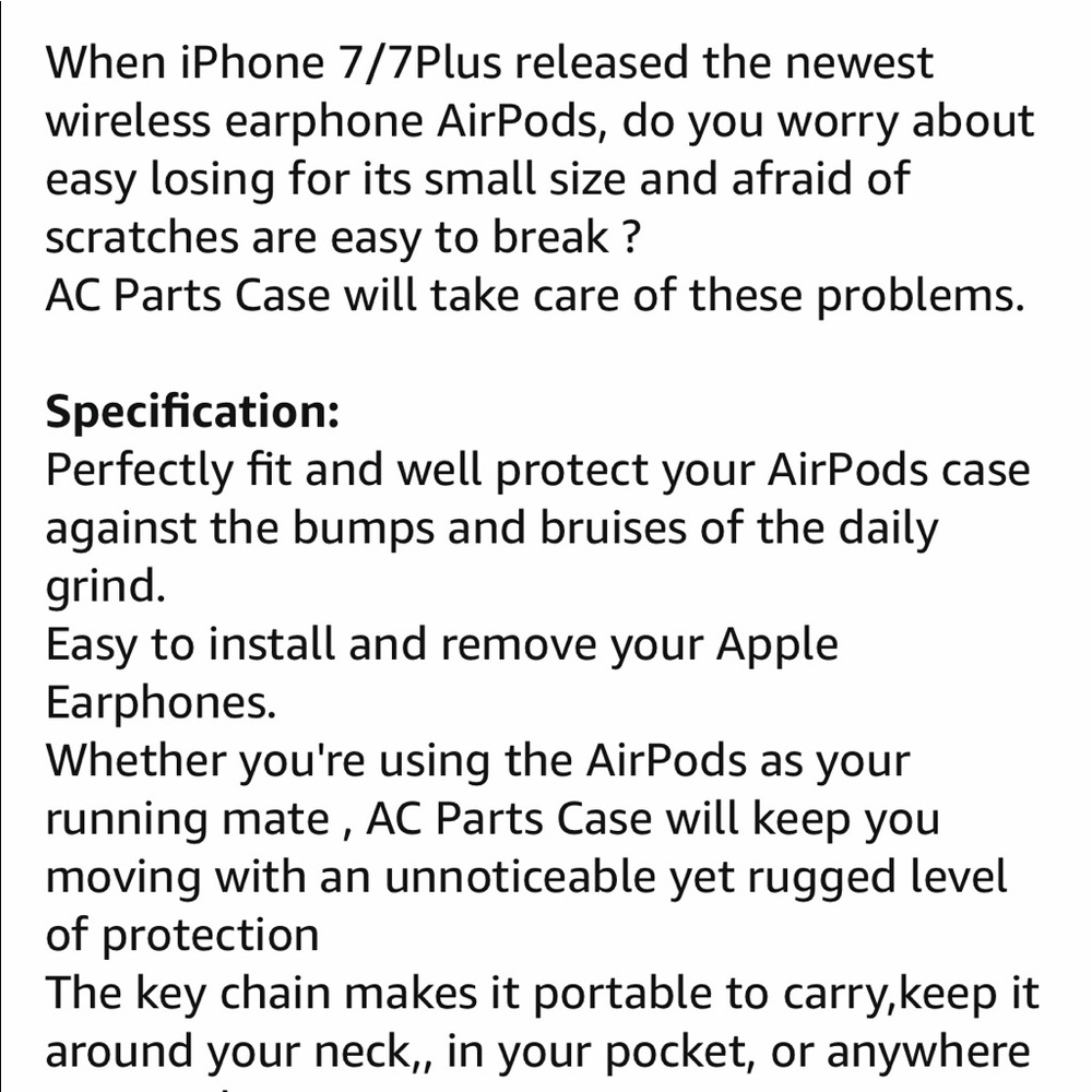 AirPods Red Case Accessories Kit Unisex - Picture 8 of 9